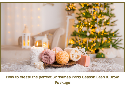HOW TO CREATE THE PERFECT CHRISTMAS PARTY SEASON LASH AND BROW PACKAGE