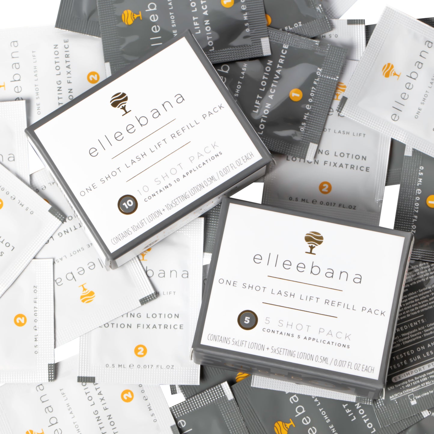 Elleebana Lash lift lotions | ONE SHOT perm and neutraliser REFILL PACK