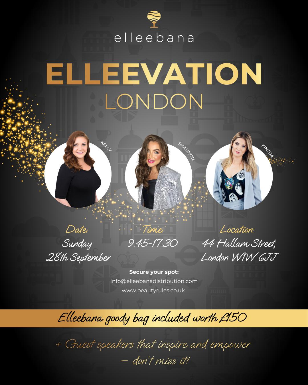 Elleevation Masterclass in London 2025 | All Lash & Brow artists welcome | By Elleebana