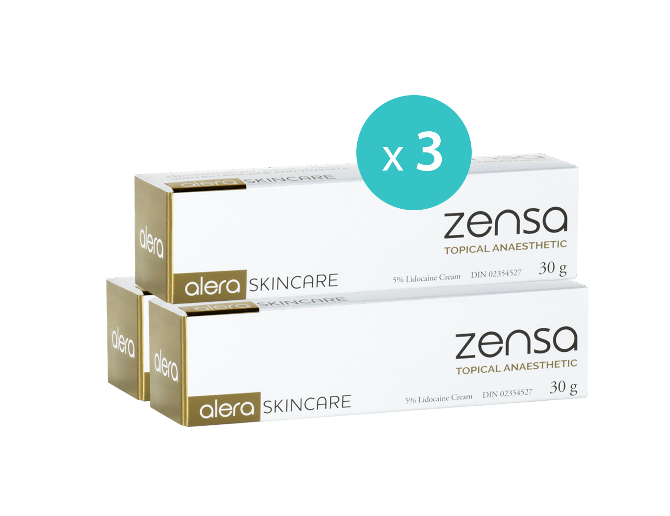 3 x Zensa Pre-procedure Cream 30g MULTISAVE