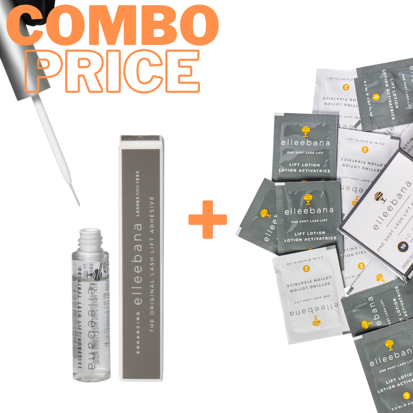 Combo Pack | Elleebana one shot 10 pack + Adhesive of your choice!