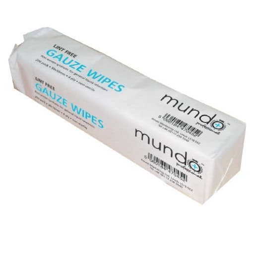 Pack of 200 synthetic, lint-free wipes engineered with high fluid retention for cleaning, prepping, and wiping tools and surfaces during beauty and eyelash procedures without shedding fibers.