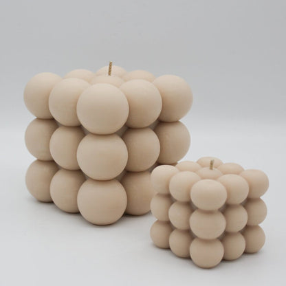 Nude bubble candle, decorative salon candle (2 size options)