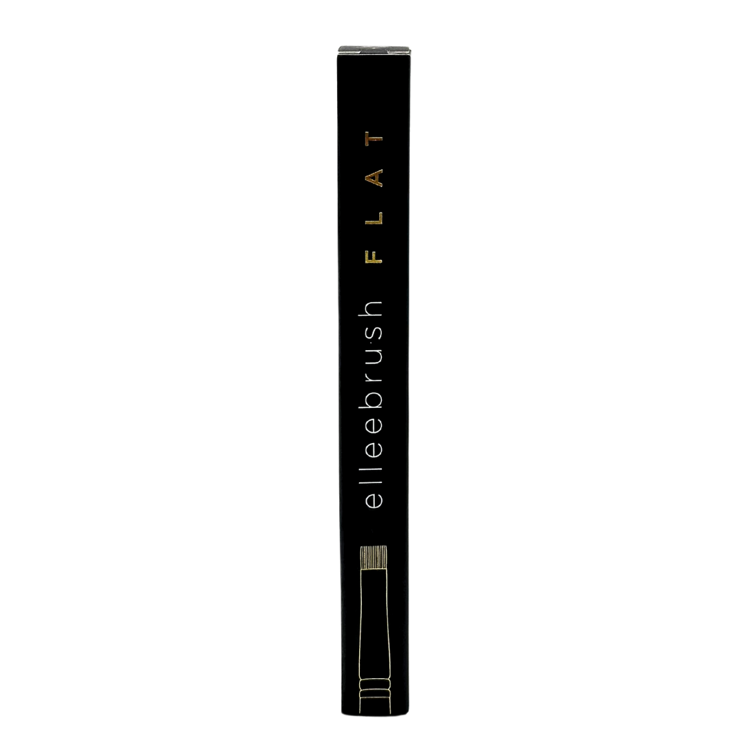 ElleeBRUSH Flat Tip tool with firm synthetic bristles, designed for precise lotion and balm application during lash lift and tint procedures.