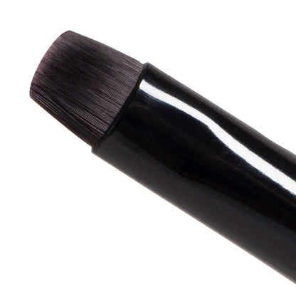 ElleeBRUSH Flat Tip tool with firm synthetic bristles, designed for precise lotion and balm application during lash lift and tint procedures.