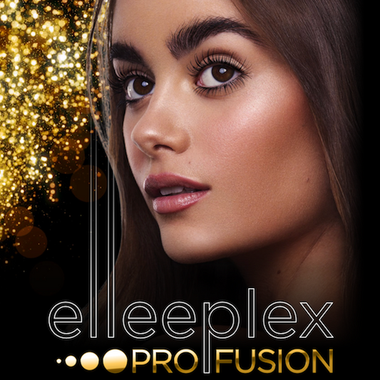 Elleebana Elleeplex Profusion Lash and Brow Lamination online training course package, including student manual and starter kit for up to 30 vegan, thioglycolic acid-free treatments.