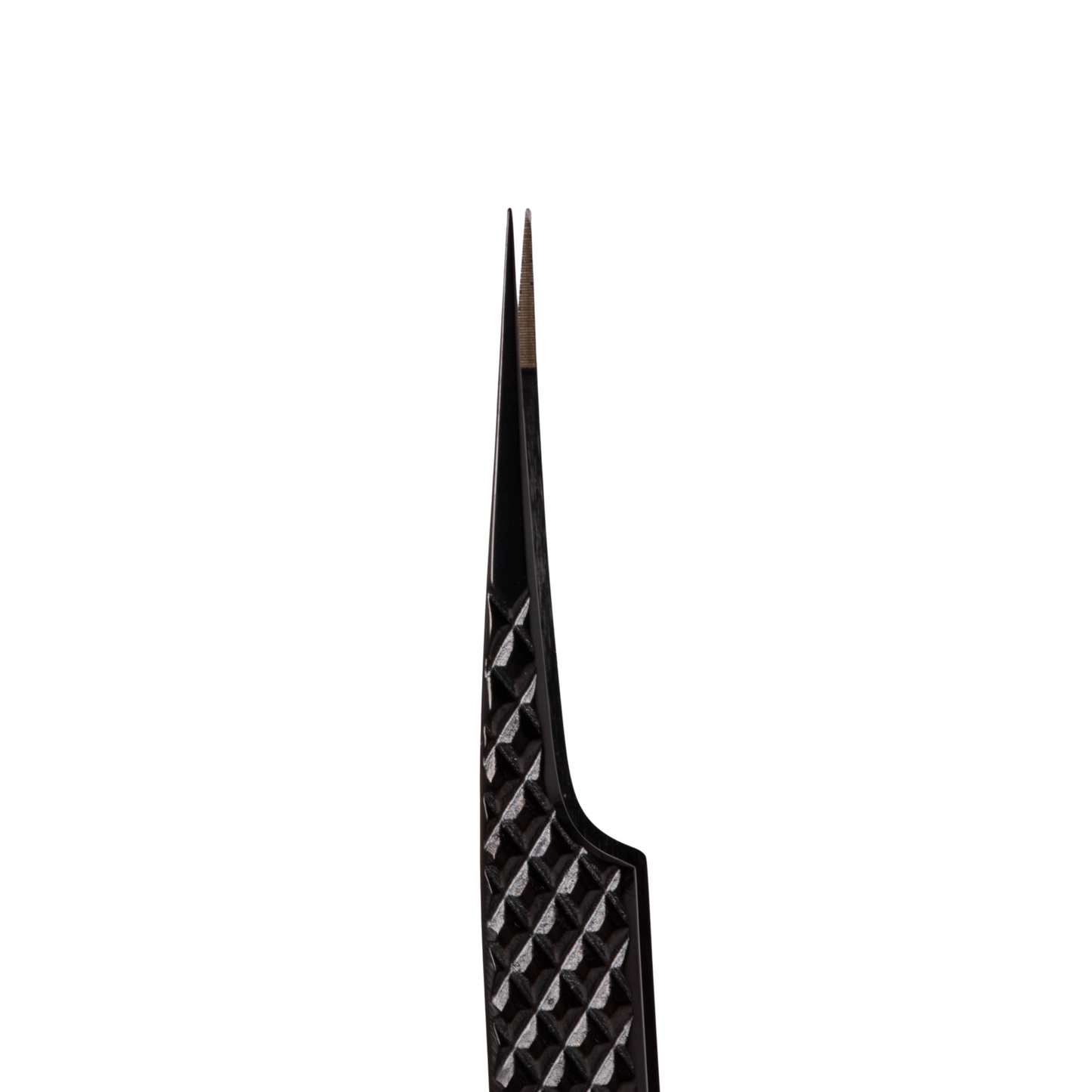 Assortment of three lightweight stainless steel Elleebana professional tweezers, featuring Pro Curve, Straight, and Extra Curve styles, arranged on a clean surface for lash and brow artistry.