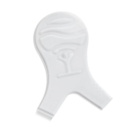Pack of 10 tree-shaped plastic Y-tools for lash lifting, featuring an ergonomic Elleebana tree grip, fine-tooth comb edge for precise lash separation, and integrated lash length measuring markers for accurate rod and shield sizing.