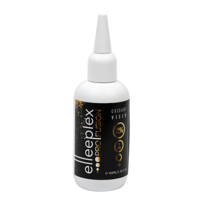  A 100ml squeeze bottle with a precision nozzle dispenser of Elleeplex Profusion 2% creme oxidant developer, designed for mixing lash and brow tints.