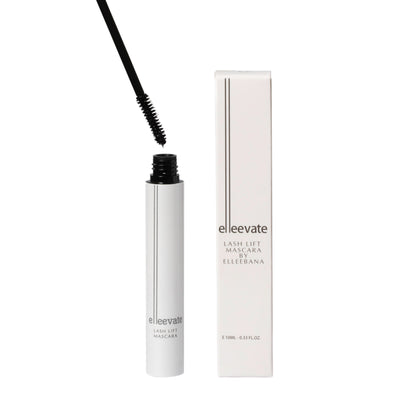 Elleevate Lash Lift Mascara 10ml tube and packaging box by Elleebana for natural lash strengthening and post-lift enhancement.