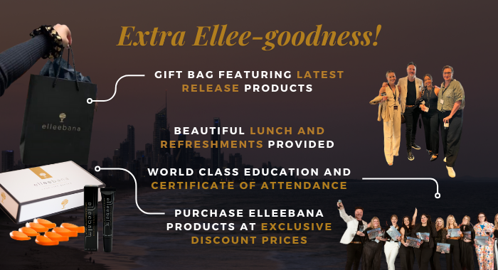 Promotional graphic for the Elleevation Masterclass Tour featuring Master Educators Shannon Boyle, Kintija Belska, and Kelly Fitzmaurice, highlighting dates for Manchester, Glasgow, and London.