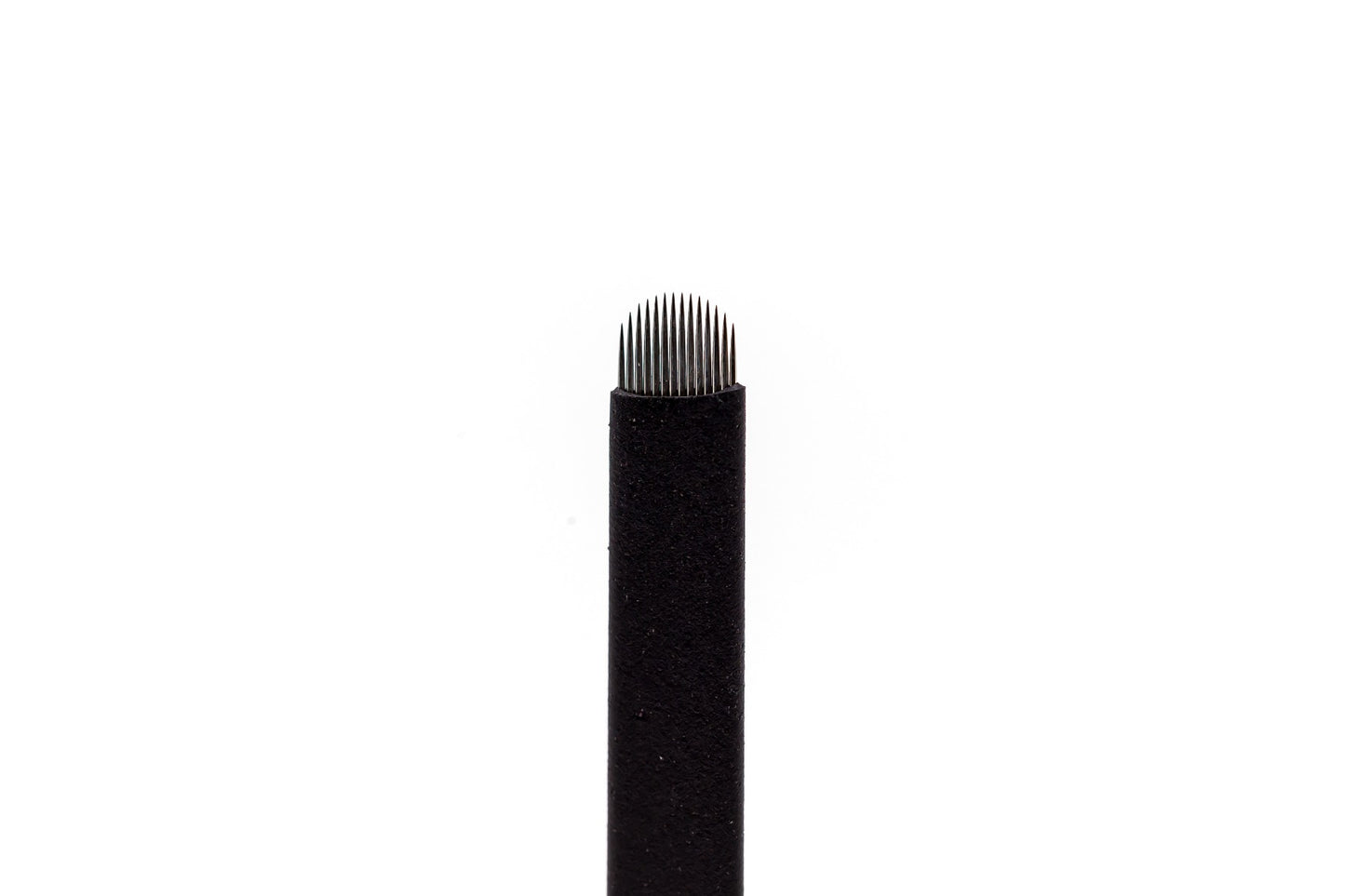 Pack of sterile, individually wrapped 0.25mm stainless steel microblading blades, designed for creating precise hair strokes on coarse natural eyebrow hair.