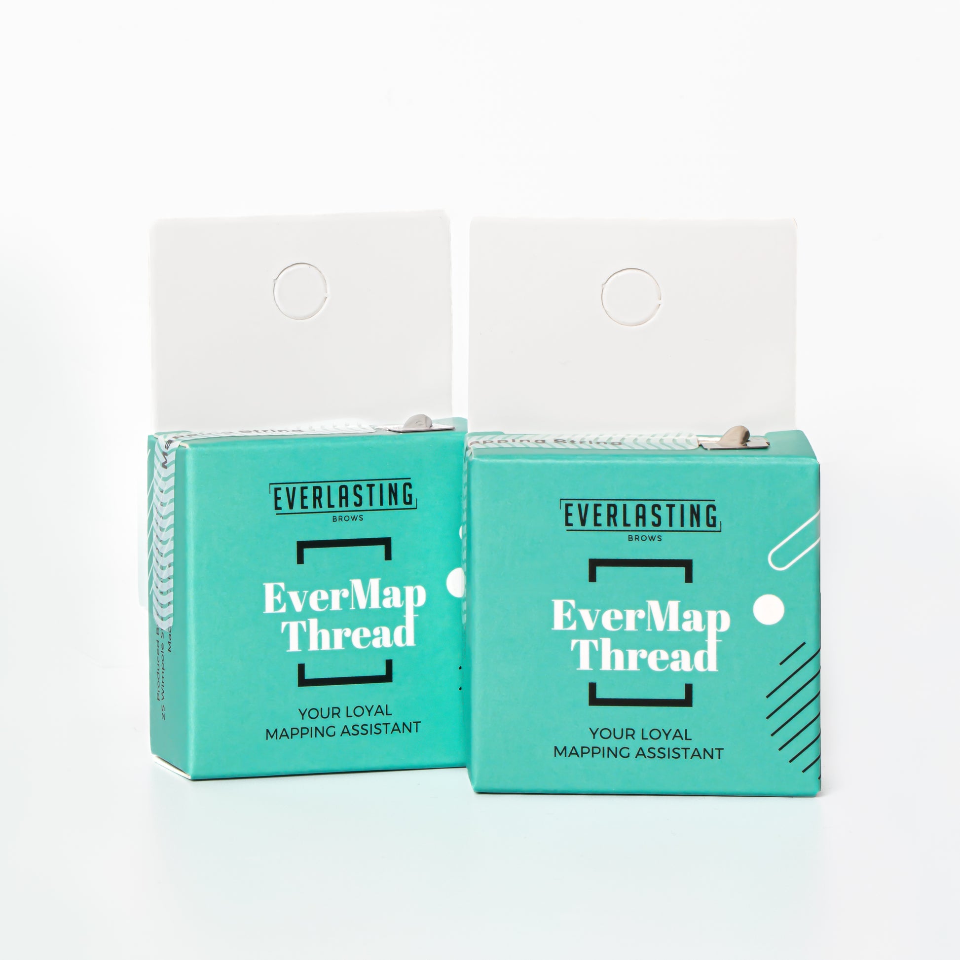 10m reel of Everlasting Brows EverMap pre-inked white mapping thread, formulated with hypoallergenic pigment to streamline eyebrow symmetry mapping for up to 20 microblading and PMU procedures.