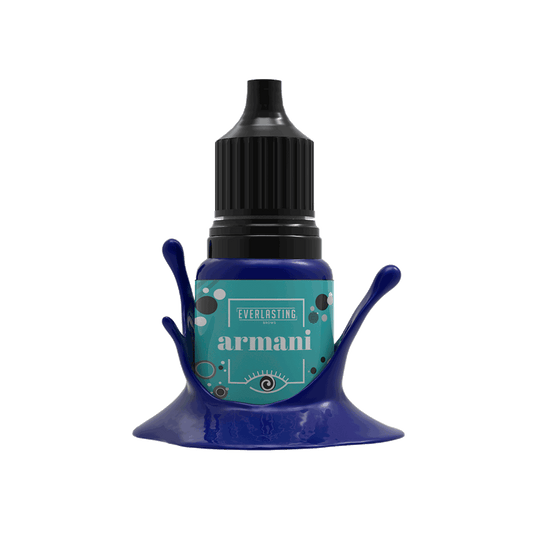 10ml bottle of Everlasting Brows Forest Green eyeliner pigment, a rich forest green shade designed for classic and shaded eyeliner PMU procedures using machine or manual techniques.