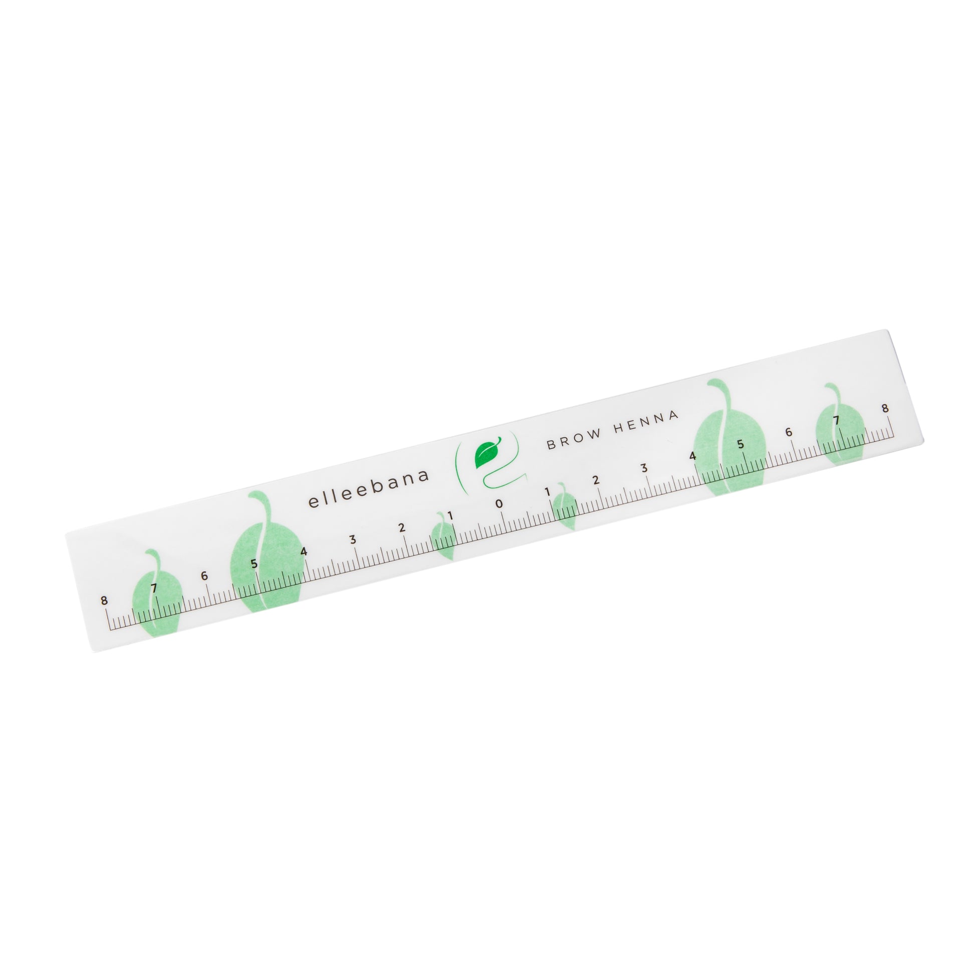 Roll of clear self-adhesive ruler stickers designed for accurate eyebrow mapping and ensuring symmetrical measurements during PMU, microblading, and brow styling procedures.