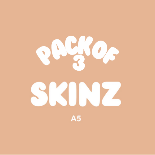 Customizable 3-pack of Skinz PMU silicone practice skins for permanent makeup training, selectable by Fitzpatrick skin tone.