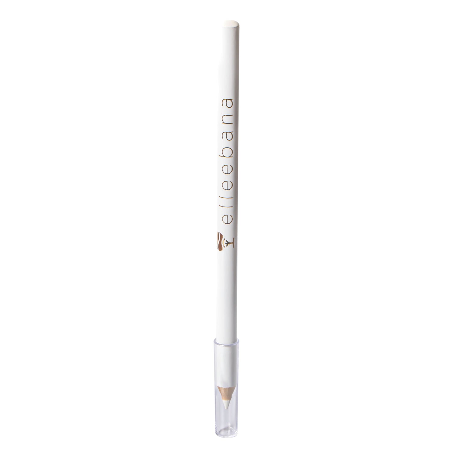 A sharp white eyebrow mapping pencil designed for drawing vivid, smooth outlines on the skin to prep for brow shaping and tinting services.