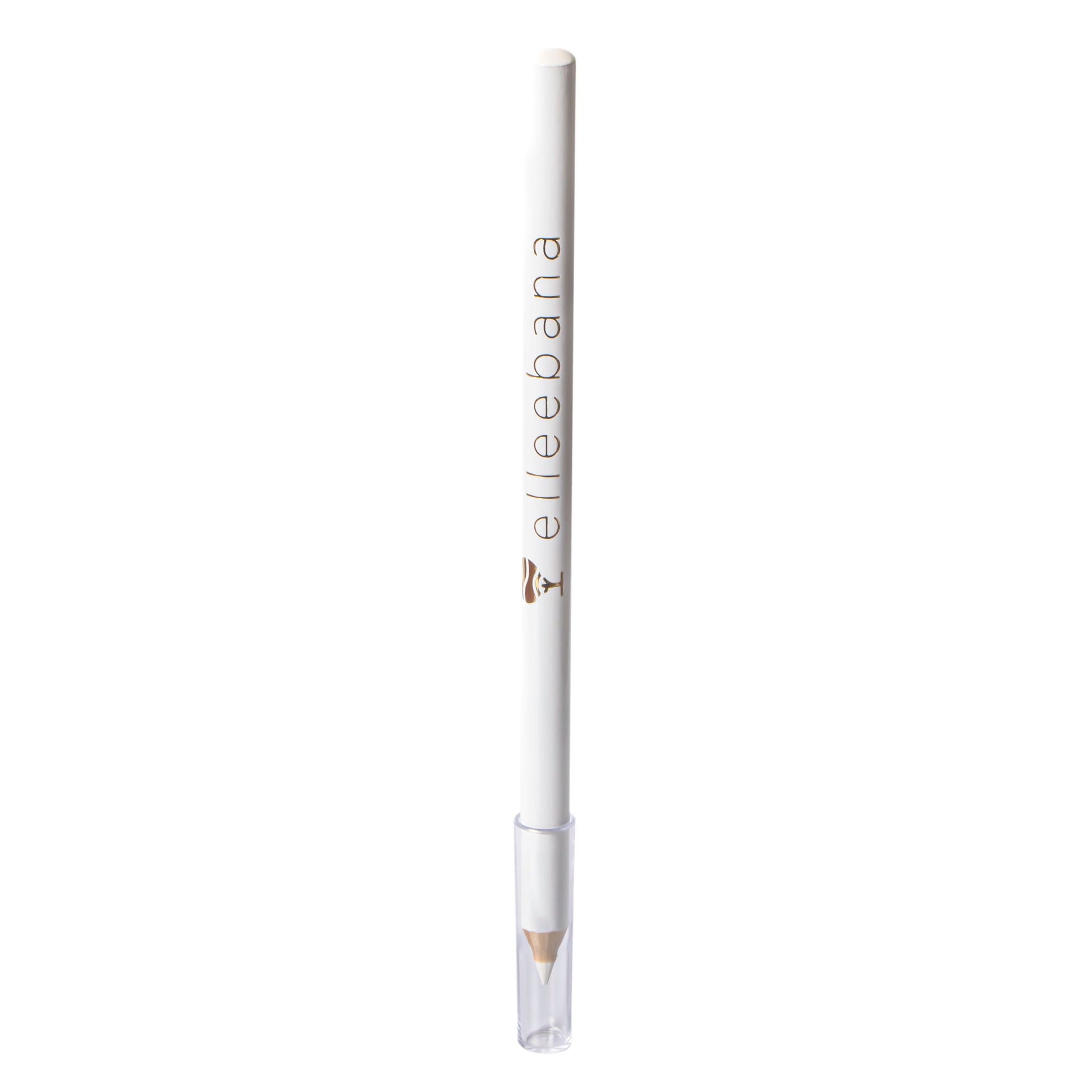 A sharp white eyebrow mapping pencil designed for drawing vivid, smooth outlines on the skin to prep for brow shaping and tinting services.