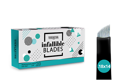 Infallible Microblading Blades 0.18 x 14 (Pack of 20)