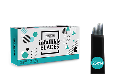 Infallible Microblading Blades 0.25 x 14 (Pack of 20)