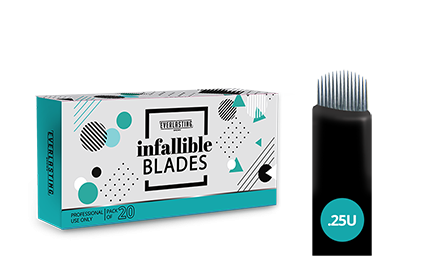 Infallible Microblading Blades 0.25 x U (Pack of 20)