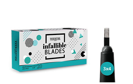 Infallible Microblading Shading Blades 3x4 (Pack of 20)