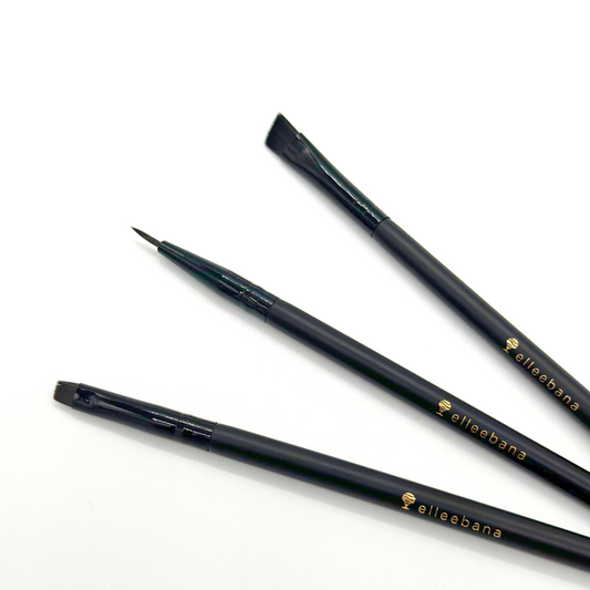 New! ElleeBRUSH - Trilogy Set: The Ultimate Brow and Lash Artistry brush Kit