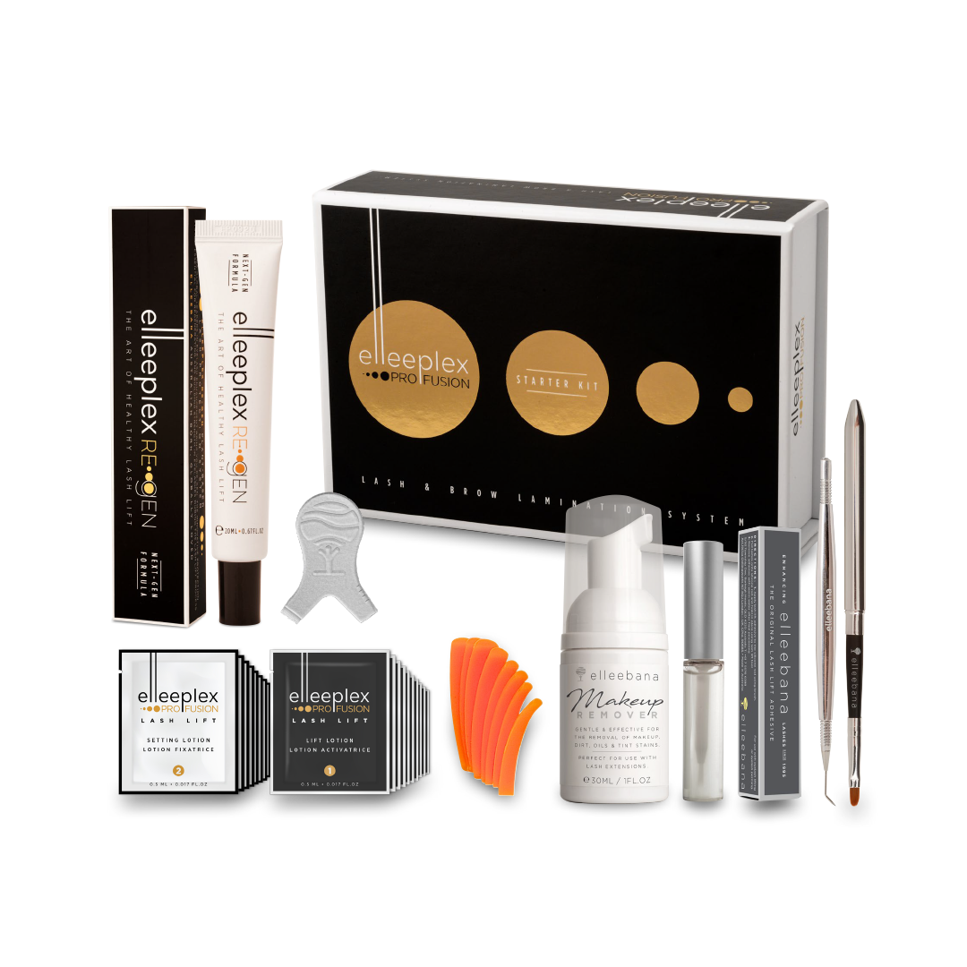1-day in-person Elleebana Elleeplex Profusion brow lamination training course held at your London area salon or NW11 venue, featuring hands-on practice on a live model, student manual, and a starter kit for 15+ treatments.