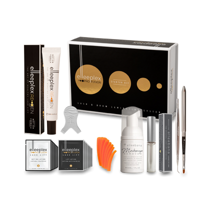 1-day in-person Elleebana Elleeplex Profusion brow lamination training course held at your London area salon or NW11 venue, featuring hands-on practice on a live model, student manual, and a starter kit for 15+ treatments.