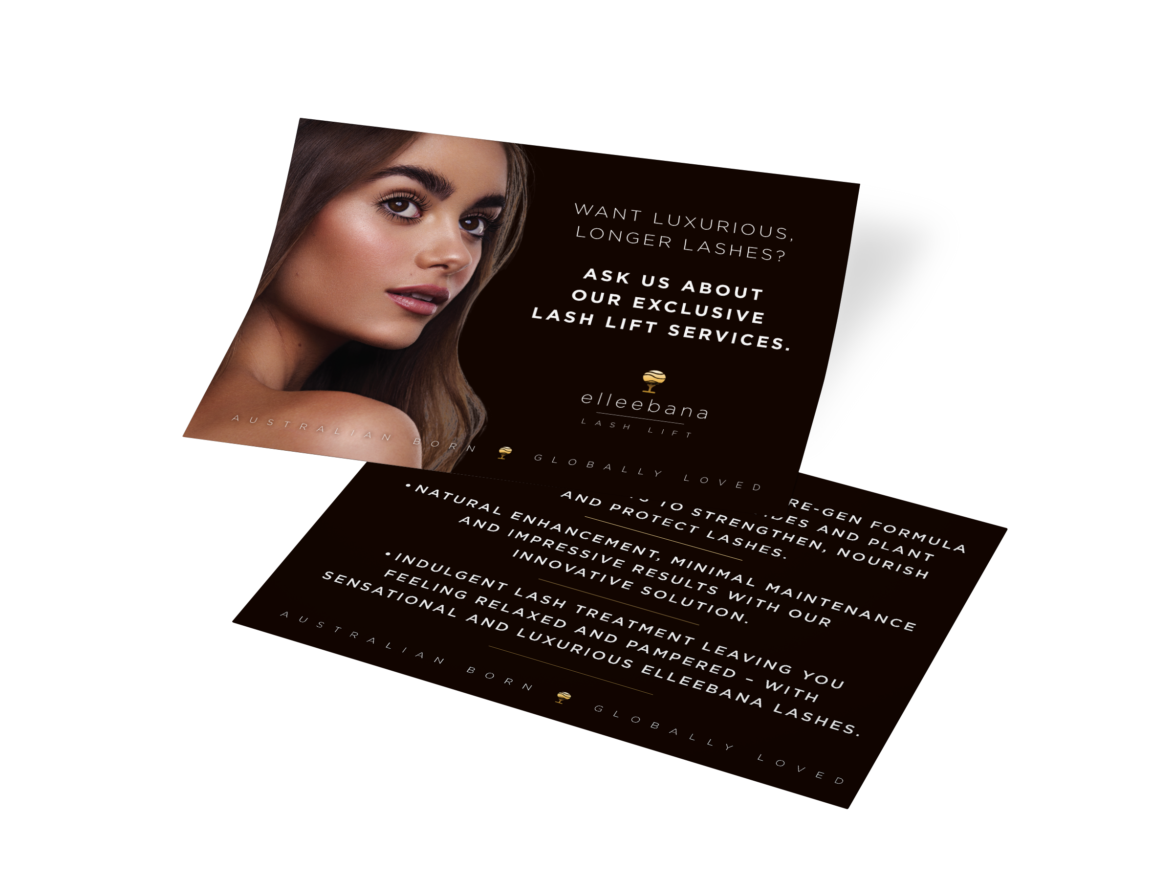 Elleebana lash lift promotional salon leaflets x 50 – Beauty Rules