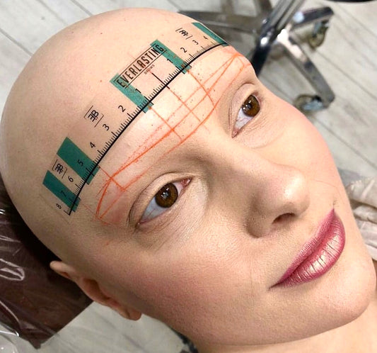 A promotional graphic for the Everlasting Brow Mapping online course, displaying training materials including HD video tutorials, a 20-page workbook, and a certificate of completion for professional eyebrow shaping.