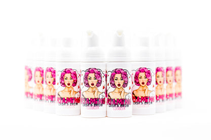 Professional foaming lash shampoo and lash cleanser bottle for eyelash extension prep and daily aftercare.