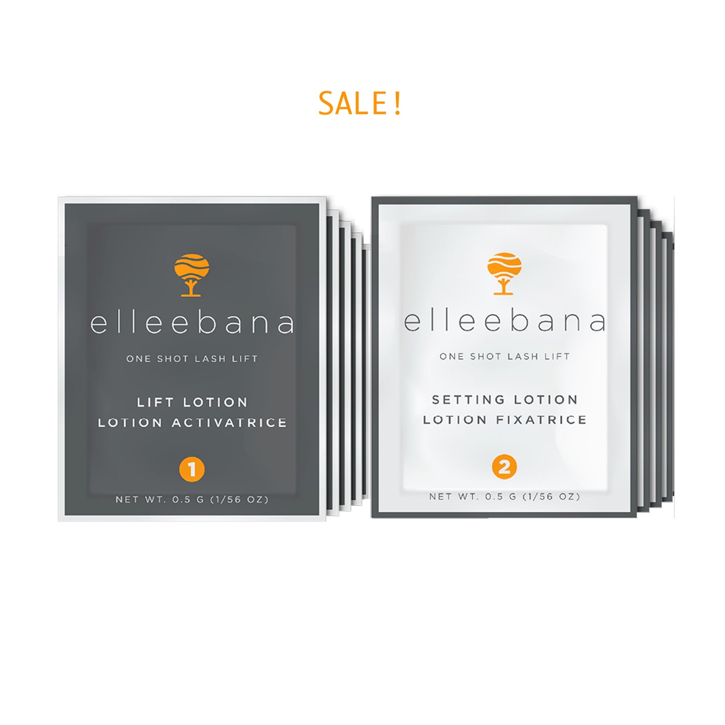 SALE! Elleebana One Shot Lash lift perm & set lotion - Pack of 10 - NO BOX! EXPIRY 31.01.27 - For the UK ONLY!
